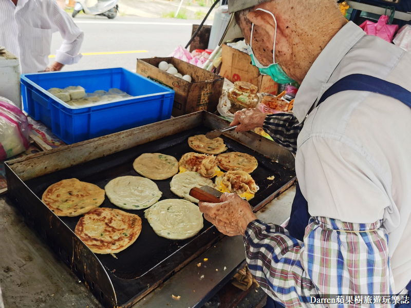 大溪埔頂蔥油餅|老爺爺蔥油餅(大溪美食小吃)/每天只賣3小時小貨車銅板美食